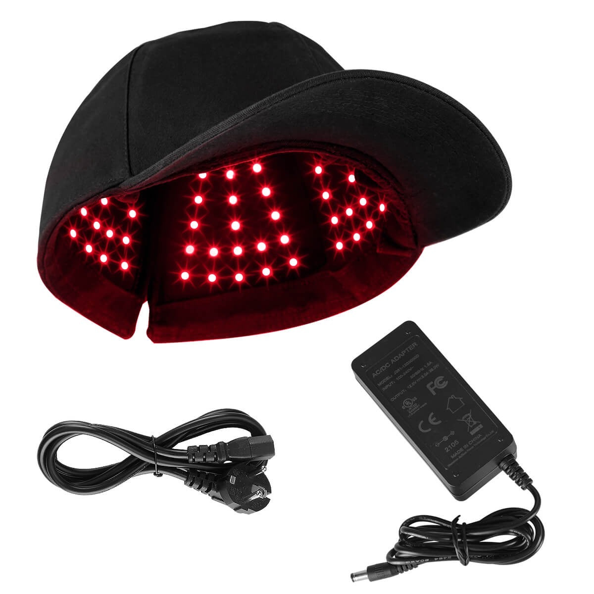 Red light therapy hat for healthy hair treatment