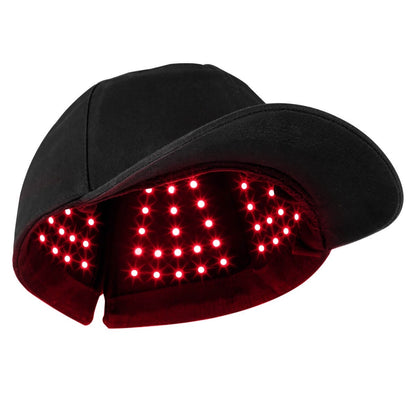 Red light therapy hat for healthy hair treatment